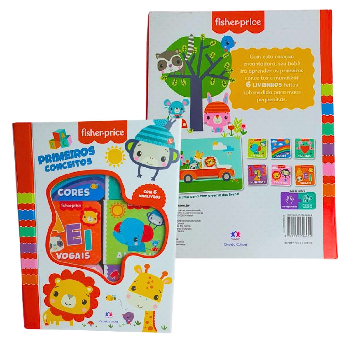 Livros Box Com 6 Minilivros Primeiros Conceitos / Fisher - Price - Ciranda Cultural Livros Box Com 6 Minilivros Primeiros Conceitos / Fisher - Price - Ciranda Cultural